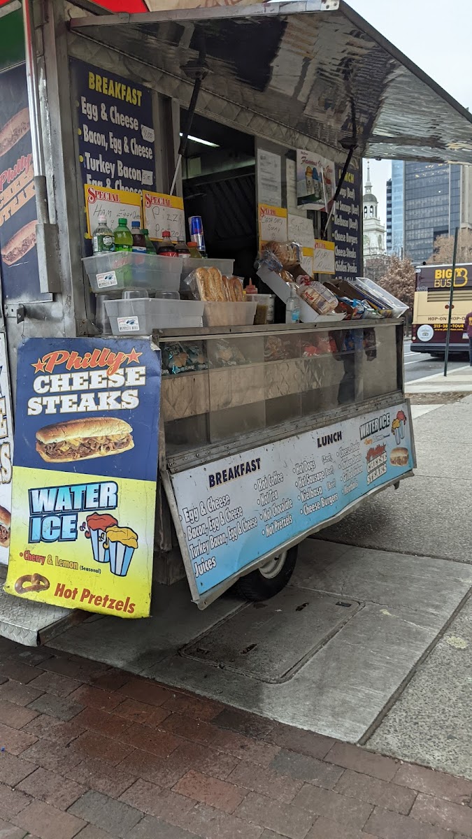 Philly Cheese steak & water ice