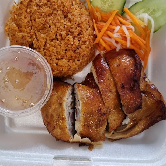 Crispy Chicken and Red Rice