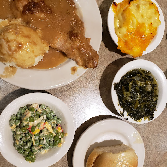 Smothered Pork Chops with 2 Sides