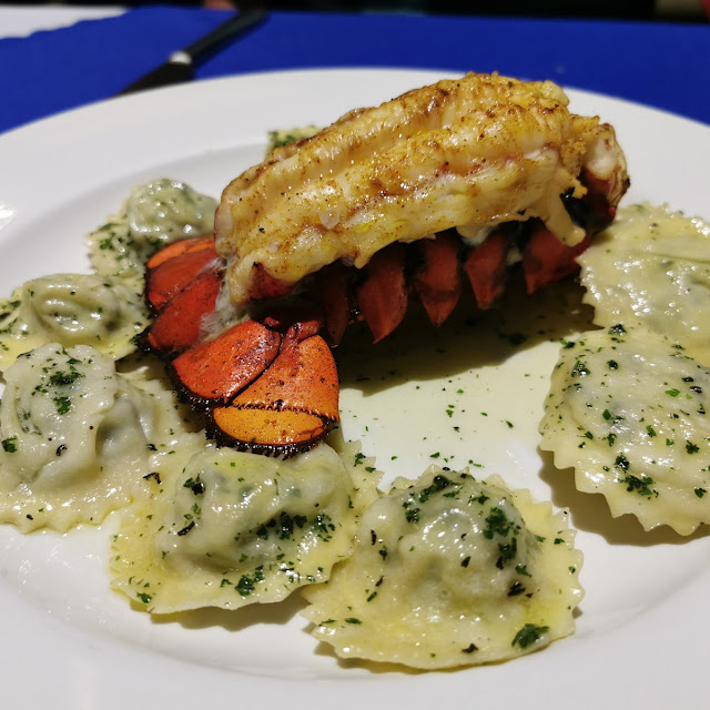 Red Snapper Ravioli with Lobster Tail