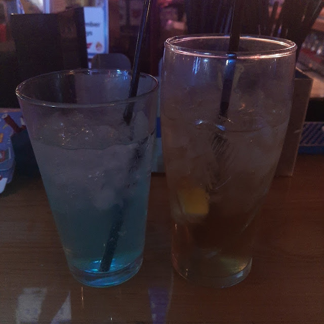 Blue Lagoon and Long Island Iced Tea