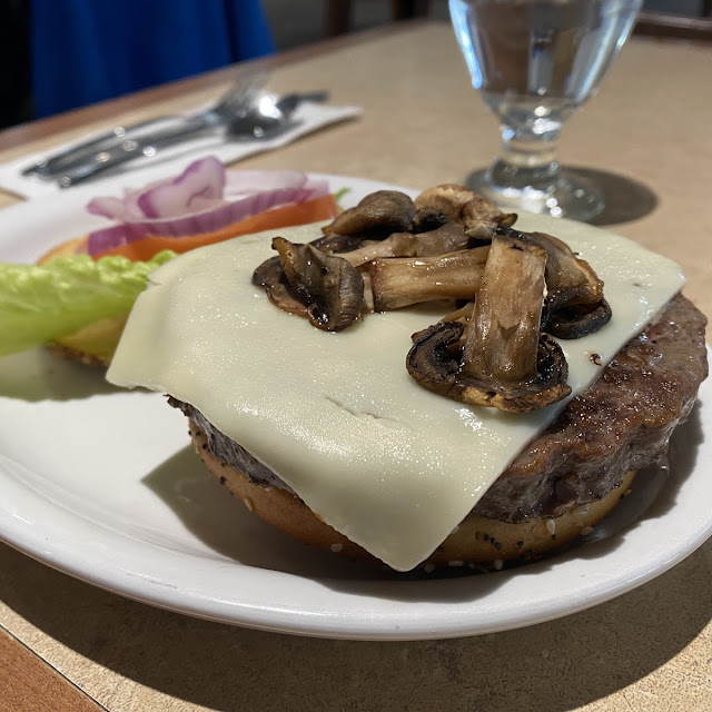 Swiss and Mushroom Burger