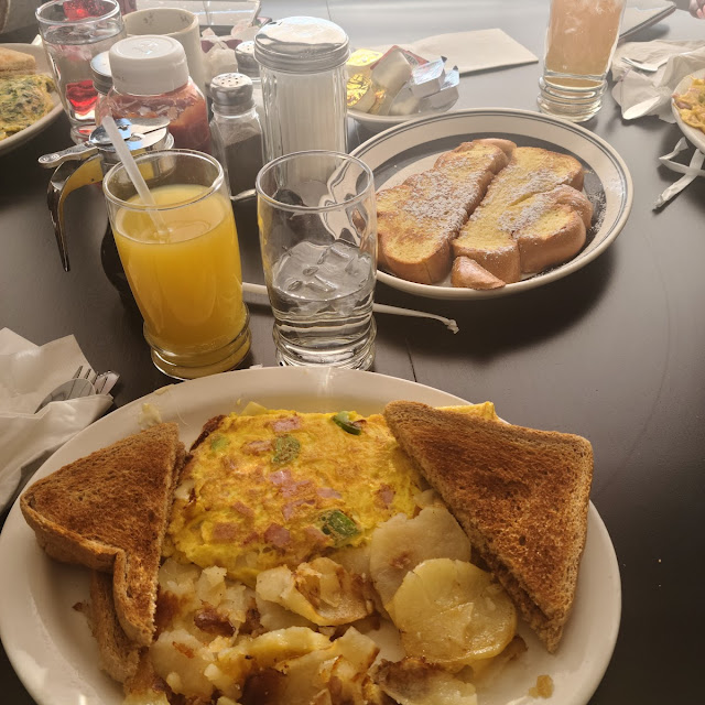 Chicken Fried Steak with Sausage Gravy Eggs Homefries & Toast