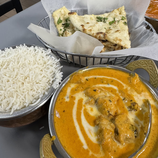 Chicken Korma Garlic Naan