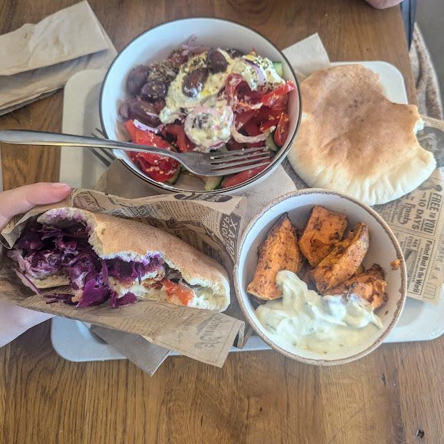 Pulled Pork and Sweet Potato Pita