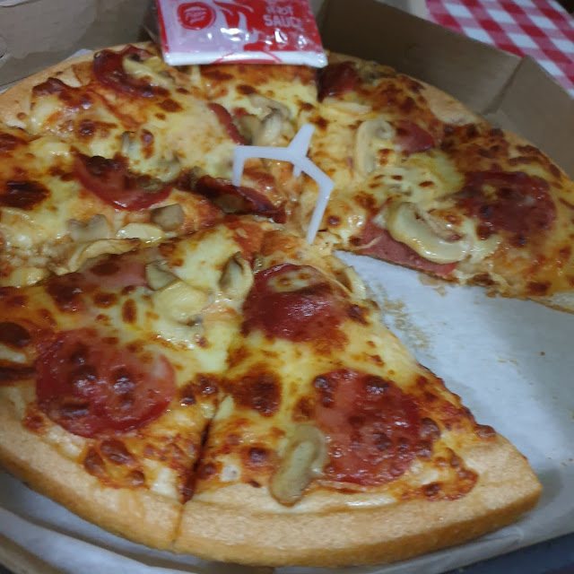 Pepperoni and Mushroom Pizza