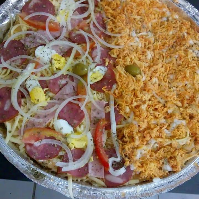 Frango Com Catupiri E Metade Calabresa