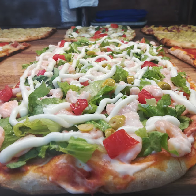 Pizza Con Gamberetti