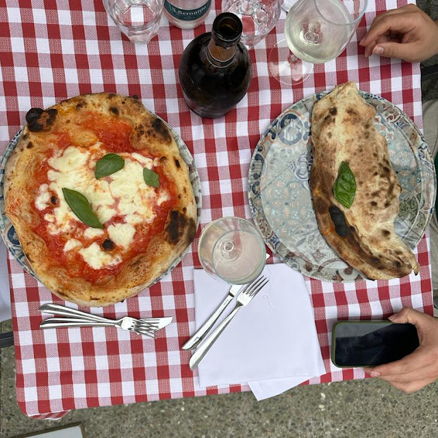 Fried Pizza with Salami and Ricotta
