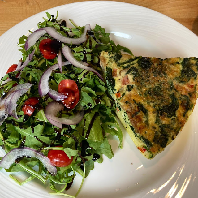 Egg White Frittata and Salad