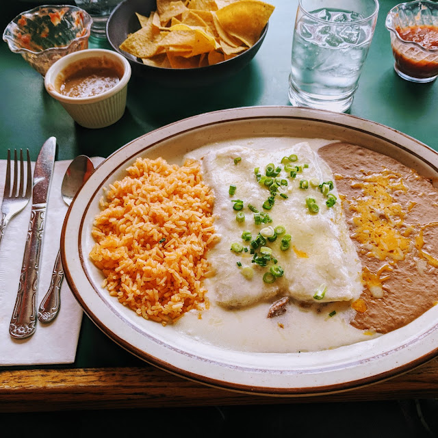 Crema Parmesan Chicken Enchiladas