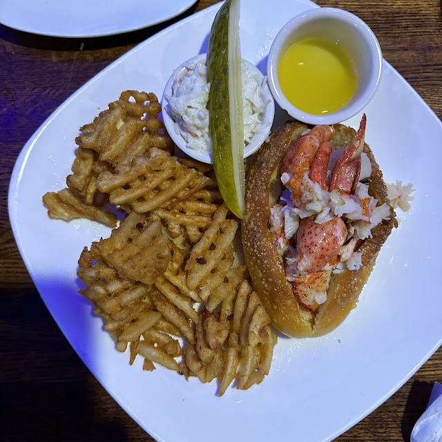 Popei's Two Pound Lobster with Baked Clam and Vegetable