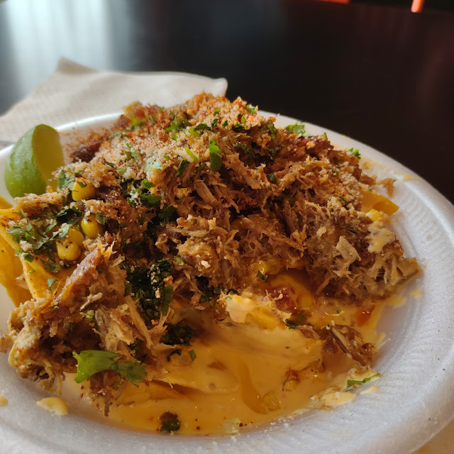 Street Corn Nachos with Carnitas