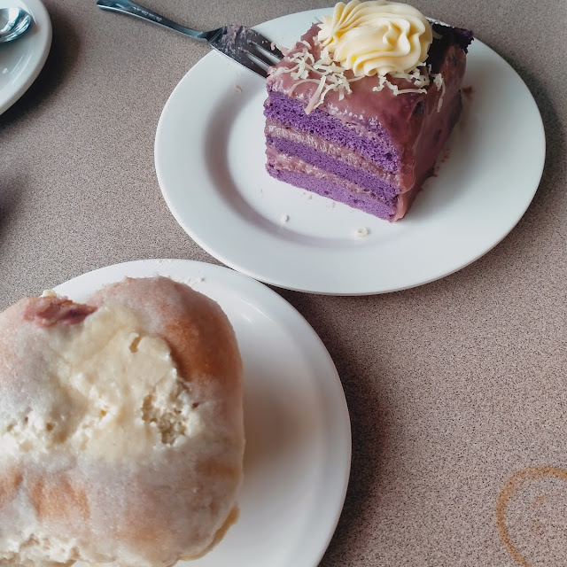 Ube Cake Slice