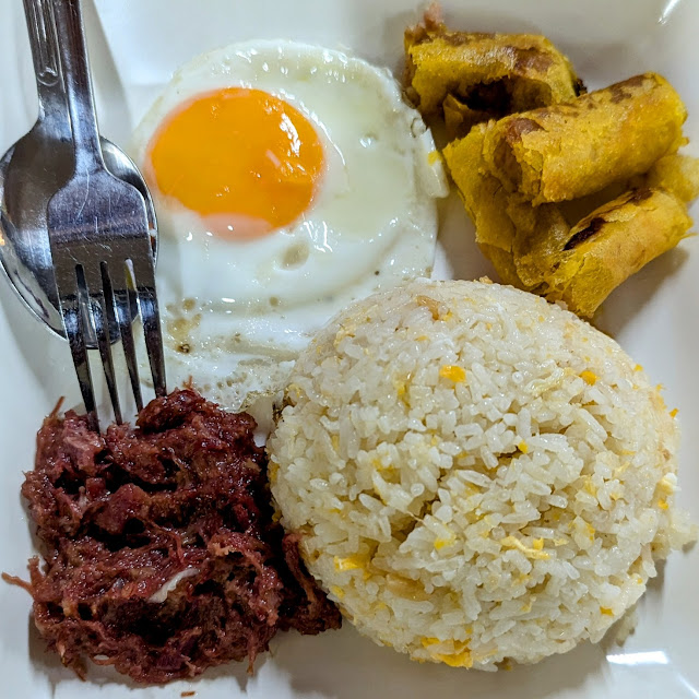 Sausage Lumpia & Egg Breakfast