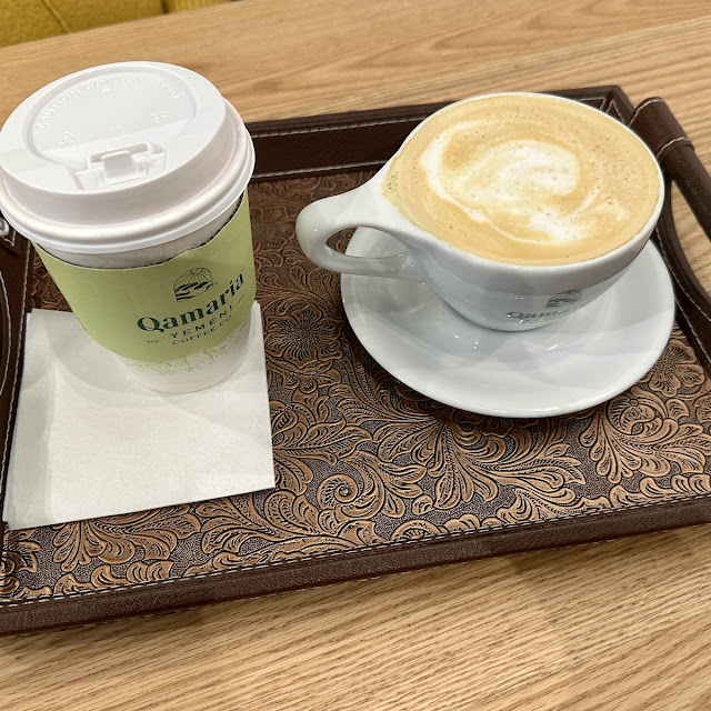 Latte and Adeni Chai in to Go Cup
