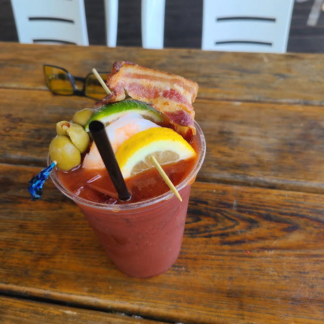 Bloody Mary with Shrimp & Bacon