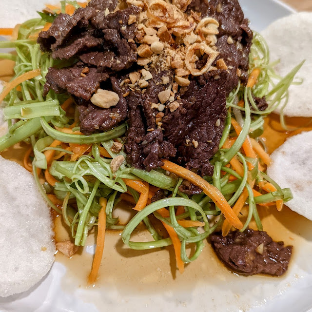 Kangkong with Beef Salad