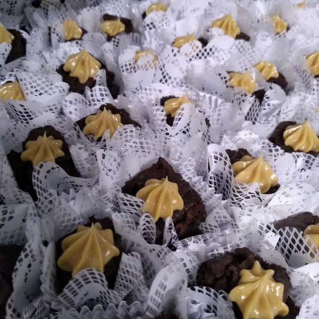 Mini Brownie Com Doce de Leite