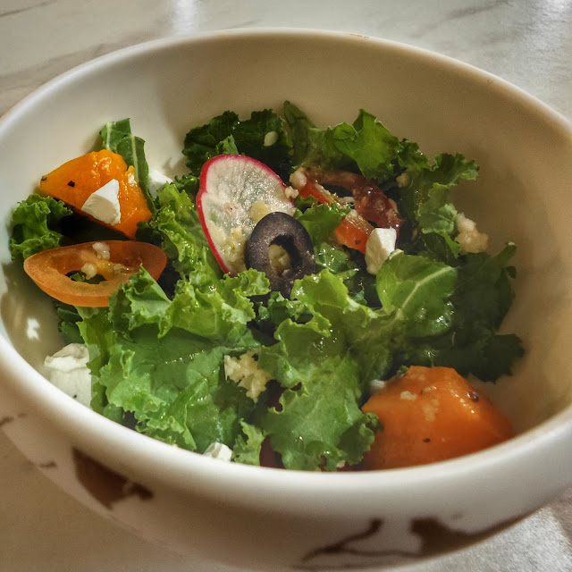Roasted Pumpkin Kale Salad