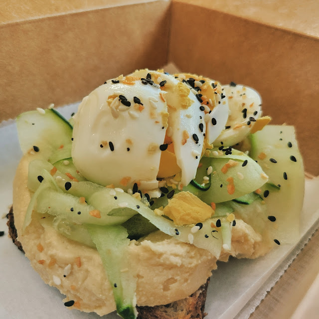 Cucumber Hummus Toast GF