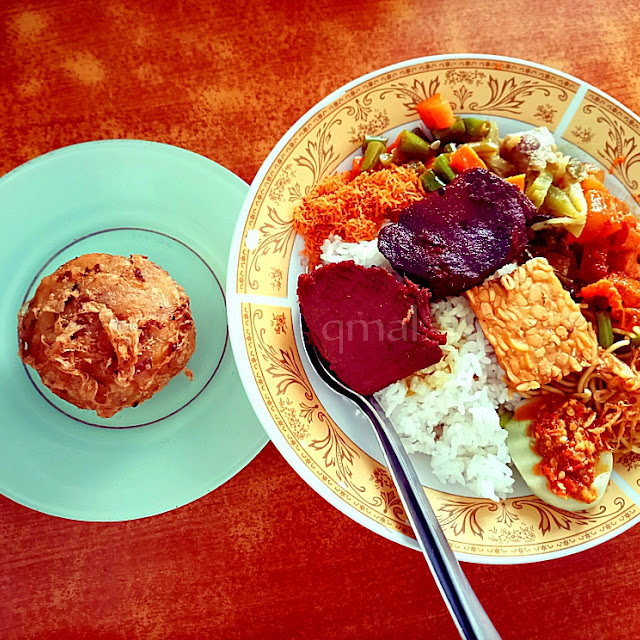 Nasi Campur Empal Lidah Perkedel