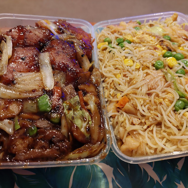 BBQ Chicken and Chicken Noodles