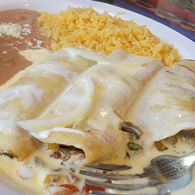 Enchiladas Vegetal with Queso