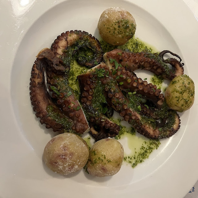 Fried Octopus with Sweet Red Mojo