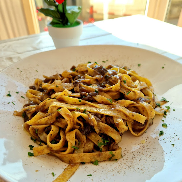 Tagliatelle with Chicken Liver and Truffle Grappa