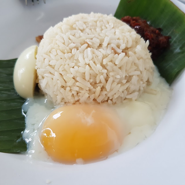 Nasi Lemak with Half Boiled Egg King