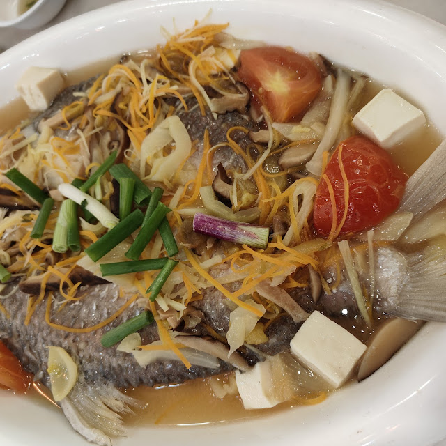 steamed codfish in hk style 港蒸鳕鱼