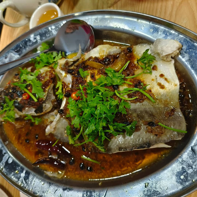 Steam Fish with Bean Sauce