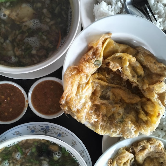 Sup Daging Nasi Putih Telur Dadar
