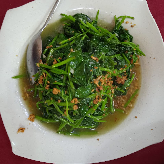 Stir Fry Belacan Potato Leaves