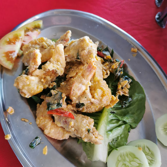 Salted Egg Prawns