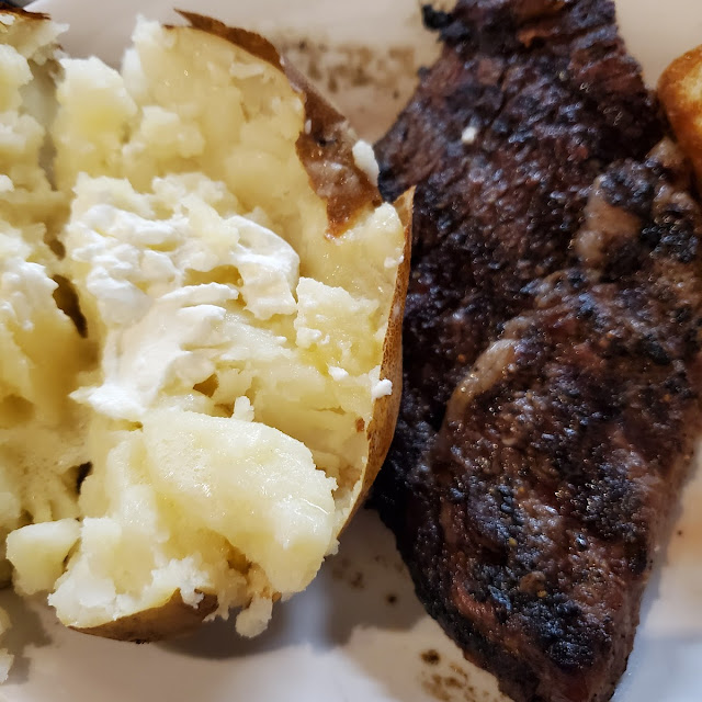 Ribeye and a Baked