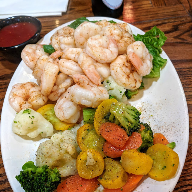 Steamed Shrimp and Veggies