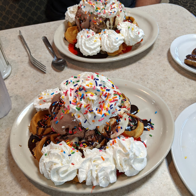Banana Split Waffle