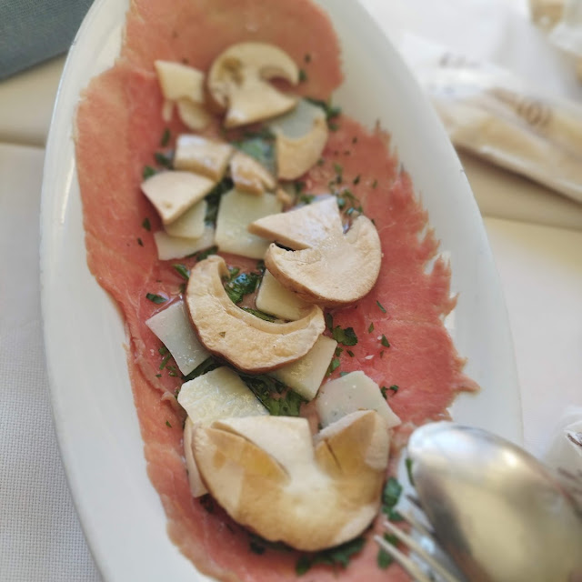 Carpaccio Con Porcini Freschi