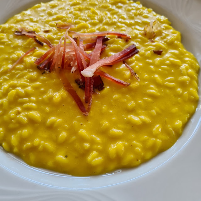Risotto Zafferano Speck E Taleggio