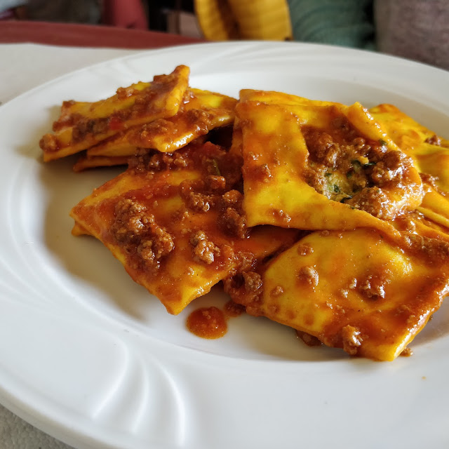 Ravioli with Meat Sauce