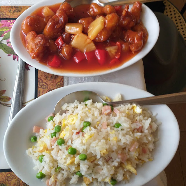 Sweet and Sour Chicken with Fried Rice