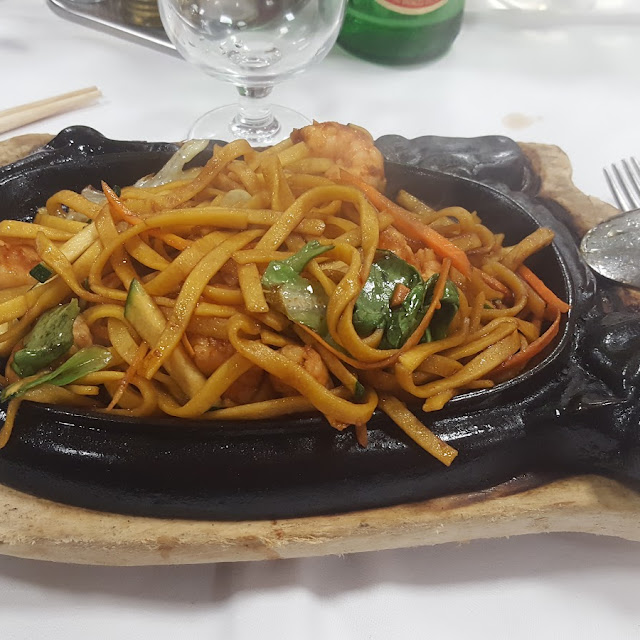 Tagliatelle Ai Gamberi Alla Piastra