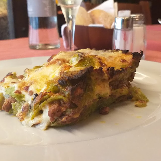 Green Lasagne with Beef
