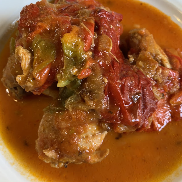 Chicken with Peppers and Tomatoes
