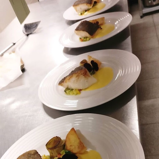 Filetto Di Branzino Con Crema Di Zucchine