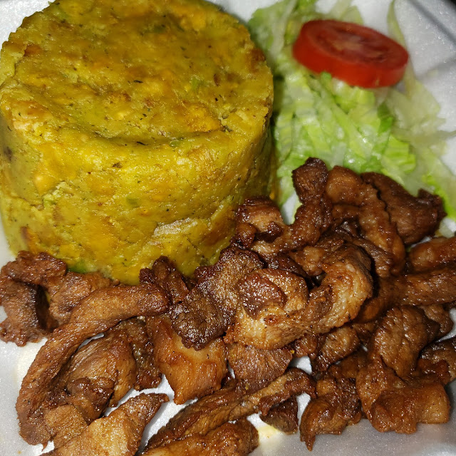 Mofongo Con Carne Frita