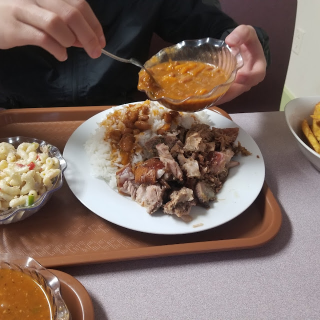 White Rice Beans and Pork