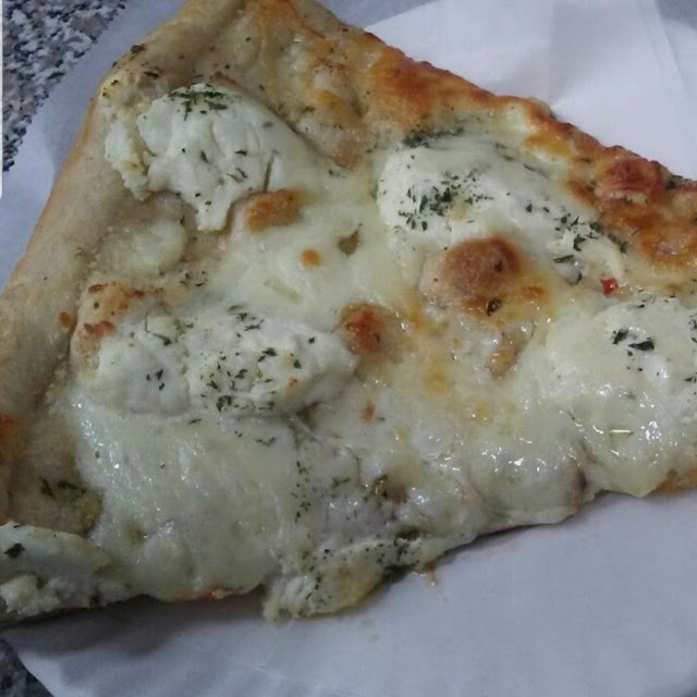 White Pizza Slice